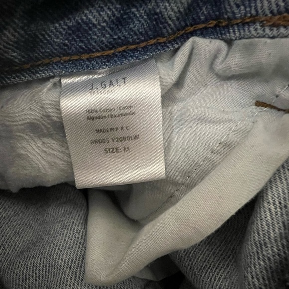 J GALT BRANDY MELVILLE Straight Leg Raw Hem Jeans M - Picture 8 of 10